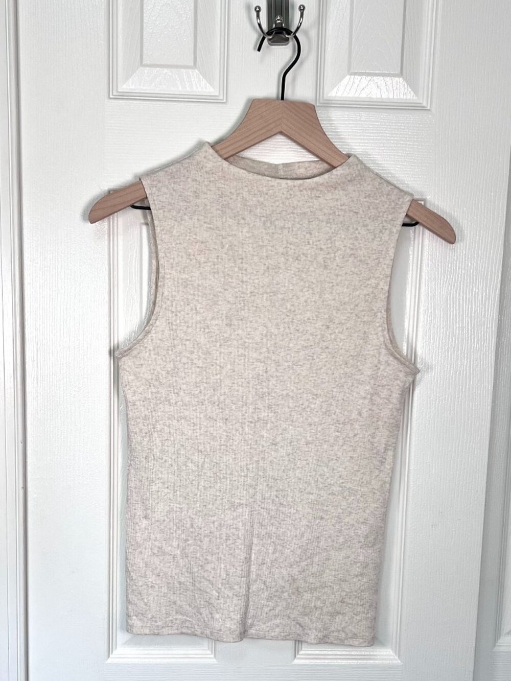 Everlane Sleeveless Tank Heathered Oatmeal Size Med NWOT